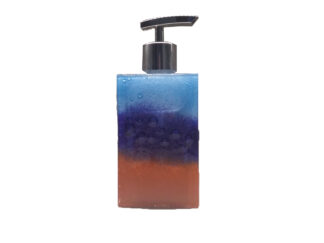 Dispenser para Sabonete Líquido em vidro Abobora e Azuis