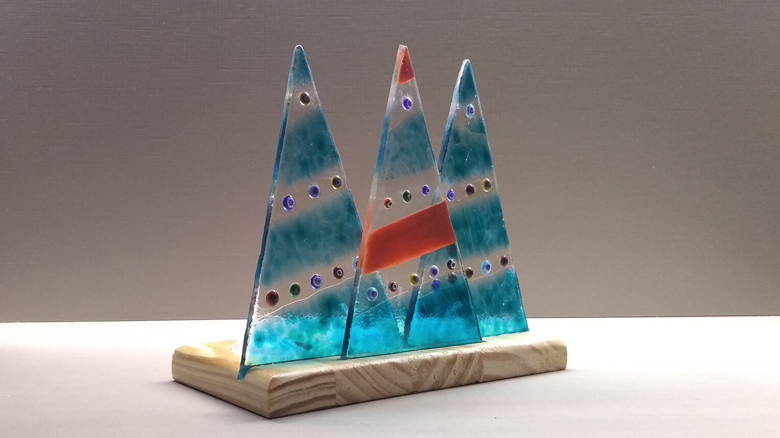 Porta Velas Arvores de Natal Verdes - Imagem 2