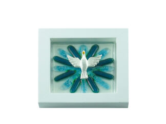 Quadro Divino Espirito Santo Pequeno Verde e Macre