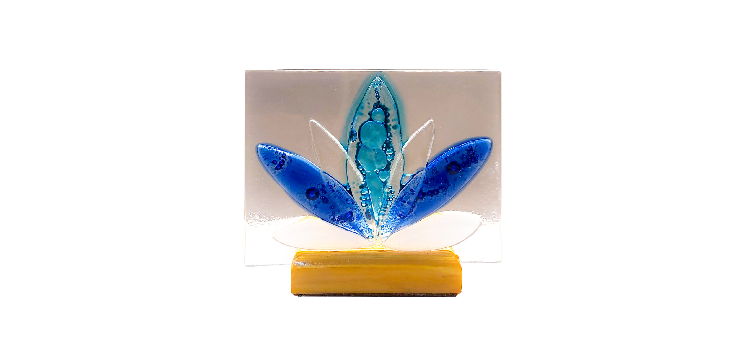 Porta Vela Flor de Lotus Azuis - Imagem 3