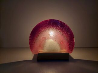 Porta Vela Meia Lua Rosa e Rosa Salmão