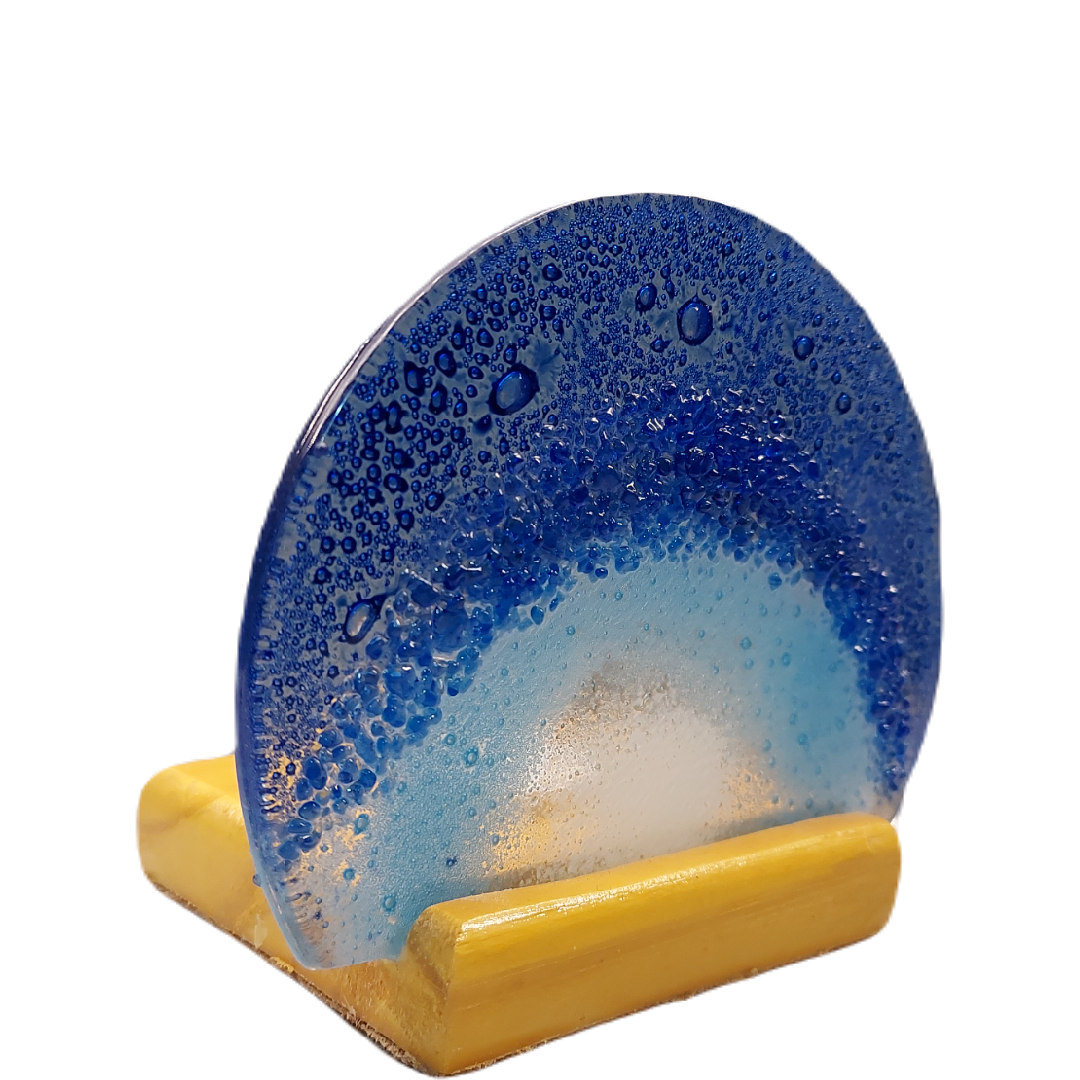 Porta Vela Meia Lua Azuis - Imagem 2