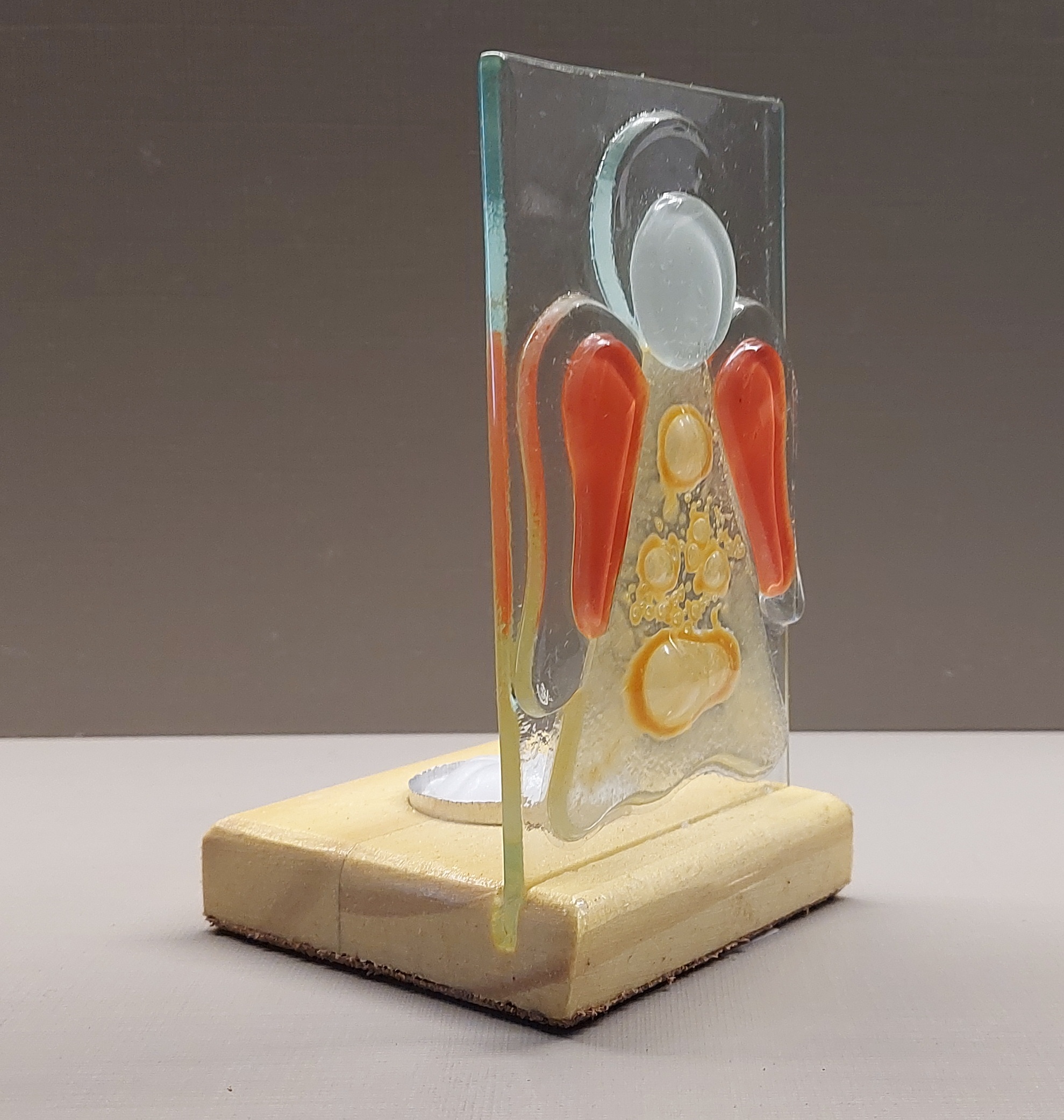 Novo Porta Vela Anjo Amarelo e Laranja - Imagem 2